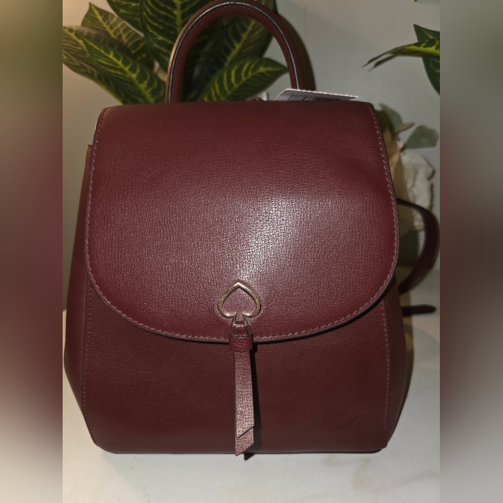Kate Spade Burgundy Backpack ( New With Tag ) - Picture 7 of 12